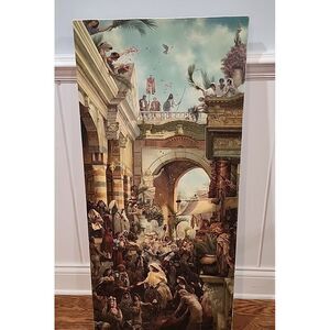 Tom duBois HOSANNA Jesus Christ Palm‎ Sunday Jerusalem Canvas Print LARGE